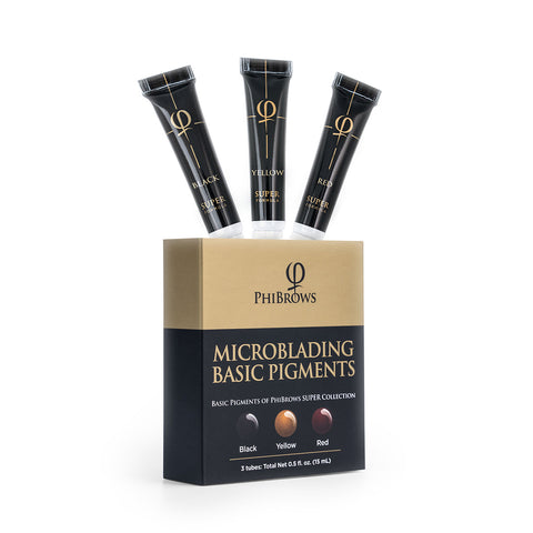 PhiBrows Microblading Basic Pigment Collection SUPER