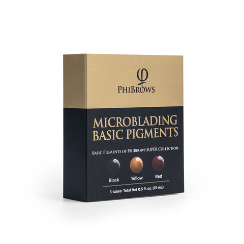 PhiBrows Microblading Basic Pigment Collection SUPER E